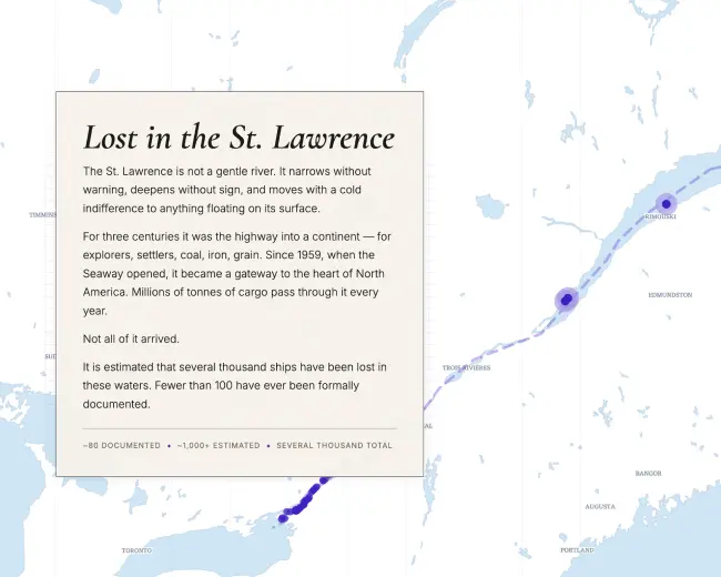 Lost in the St. Lawrence